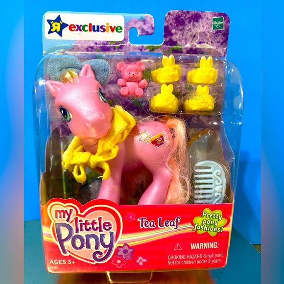 MY LITTLE PONY G3 2003 NWT PRETTY PONY FASHIONS TEA LEAF TOYS R US EXCLUSIVE - Picture 7 of 16